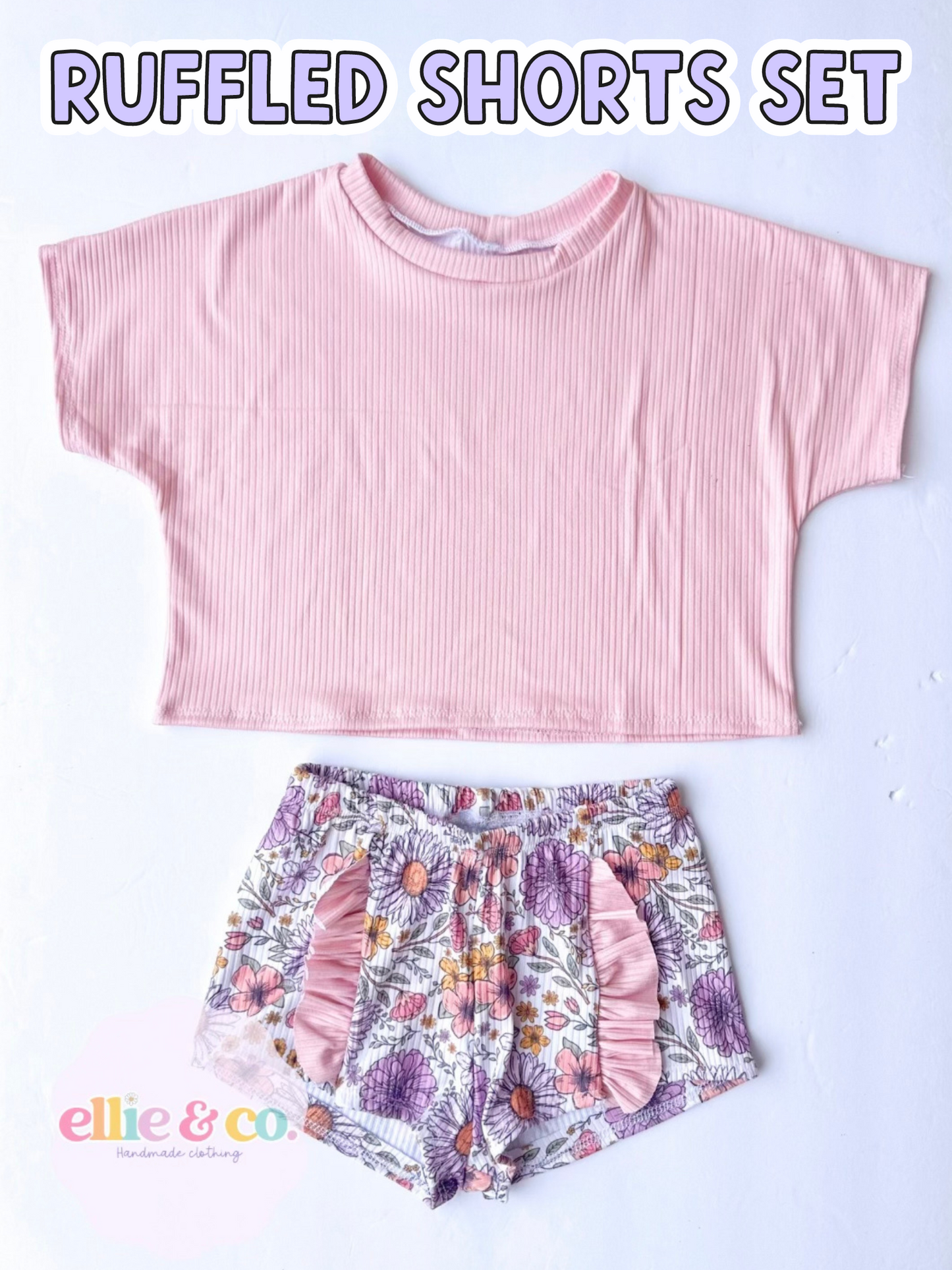 Ruffled Shorts Set (MTO)